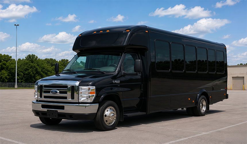 20-passenger minibus for charter in Houston, TX